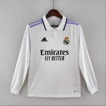 22/23  Real Madrid Home  Long sleeve Fans Version Soccer jersey