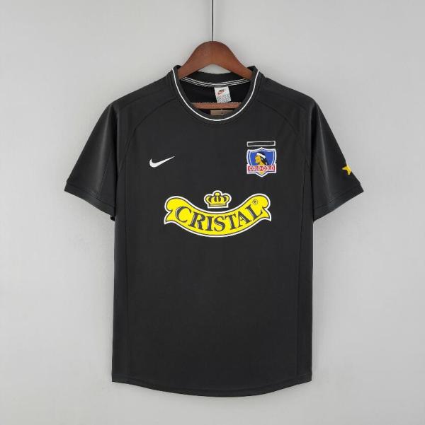 Retro 00/01  Colo-Colo Away  Black Soccer Jersey
