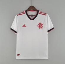 22/23  Flamengo Away White  Fans Version Soccer Jersey