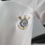 22/23 Corinthians Home White Kids Soccer Jersey