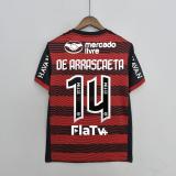 All Sponsor  22/23  Flamengo Home  Fans Version Soccer Jersey