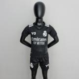 22/23  Real Madrid Y3  Special  Edition Black Kids Kit Soccer jersey