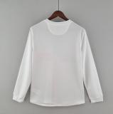 Retro 2012 Portugal  Away White Long Sleeve Socce Jersey