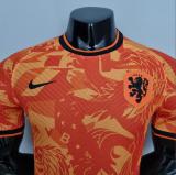 2022 Netherlands Orange Player Version Training Jersey