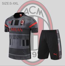 22/23 AC Milan Short Sleeve Kit  Grey Training Jersey