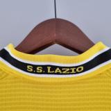 Retro 98/99 Lazio Third  Yellow Soccer Jersey