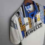 Retro 96/97  Inter Milan Away White  Soccer Jersey