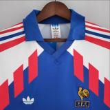 Retro 88/90 France home  Soccer Jersey