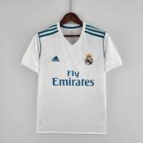 Retro 17/18  Real Madrid Home White Soccer jersey