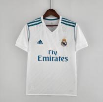 Retro 17/18  Real Madrid Home White Soccer jersey