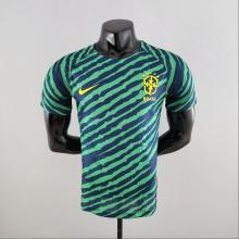 22/23  Brazil Special Edition  Green Blue Player Version Soccer Jersey