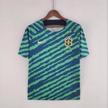 22/23  Brazil Special Edition  Green Blue Soccer Jersey