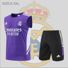 22/23  Real Madrid  Suit  Vest  Purple Kit  training Jersey