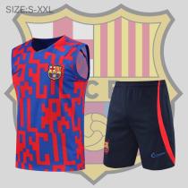 22/23  Barcelona  Suit  vest   Red and blue Kit  training Jersey