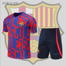 22/23  Barcelona  Suit Short Sleeve  Red and blue Kit  training Jersey