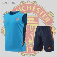 22/23  Man United Suit Vest  Blue  Kit  Training Jersey