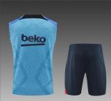 22/23  Barcelona  Suit  vest Blue Kit  training Jersey