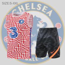 22/23  Chelsea Suit  Vest  red and white  Kit Training  Jersey