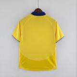 Retro  04/05  Arsenal  Away Yellow  soccer Jersey