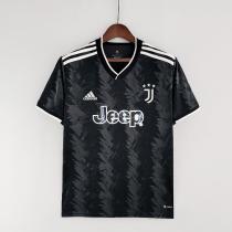 22/23 Juventus Away Black Fans  Version Soccer Jersey