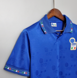 Retro 1994 World cup Italy Home  Blue  Fans Version Jersey