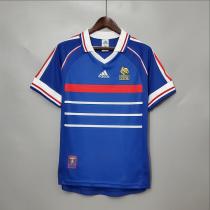 Retro 1998 France Home  Soccer Jersey