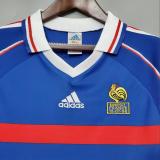 Retro 1998 France Home  Soccer Jersey