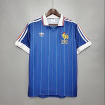 Retro 1982 France Home  Soccer Jersey