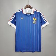 Retro 1982 France Home  Soccer Jersey