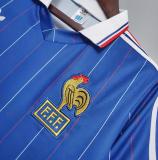 Retro 1982 France Home  Soccer Jersey
