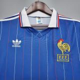 Retro 1982 France Home  Soccer Jersey