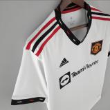 22/23 Man United Away White Fans  Version Soccer Jersey
