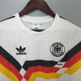 Retro 1990 Germany  Home White Soccer  Jersey