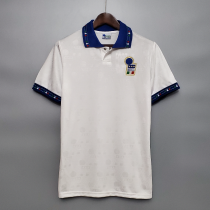 Retro 1994 World cup Italy Away White Fans Version Jersey