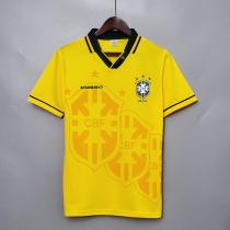 Retro 93/94 Brazil  Home Yellow Socce Jersey