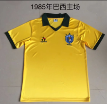 Retro 1985  Brazil  Home Yellow Socce Jersey