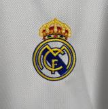 23/24  Real Madrid Home Long Sleeve Fans Version Soccer Jersey