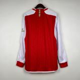 23/24 Arsenal Home Long Sleeve Fan Version Soccer Jersey