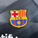 23/24 Barcelona  Goalkeeper Long Sleeve Black Soccer Jersey