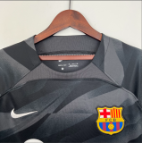 23/24 Barcelona  Goalkeeper Black  Fans Version Soccer Jersey