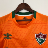 23/24 Fluminense Training Jersey Orange Fans Version Soccer Jersey