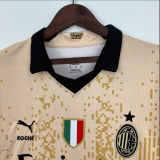 23/24 AC Milan souvenir edition khaki Fans Version  Soccer Jersey