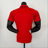 23/24 flamengo polo  red Player Version Soccer Jersey
