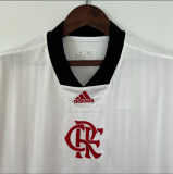23/24 Flamengo White  Fan Version Soccer  Jersey