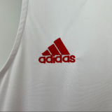 23/24 Flamengo Vest  White  Fan Version Soccer  Jersey