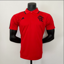23/24 flamengo polo  red Player Version Soccer Jersey
