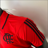 23/24 flamengo polo  red Player Version Soccer Jersey