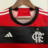 23/24  Flamengo Home Woman Fan Version Soccer  Jersey