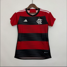 23/24  Flamengo Home Woman Fan Version Soccer  Jersey