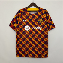 23/24 Barcelona training suit Fans Version  Soccer Jersey